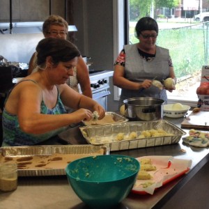 Making Bacalao Cakes